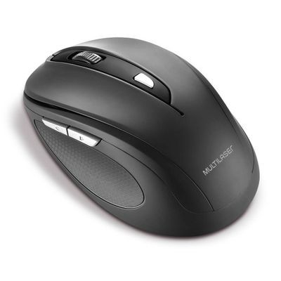 Mouse Sem Fio Multilaser 2.4 Ghz Comfort 6 Botões Preto Usb - MO237