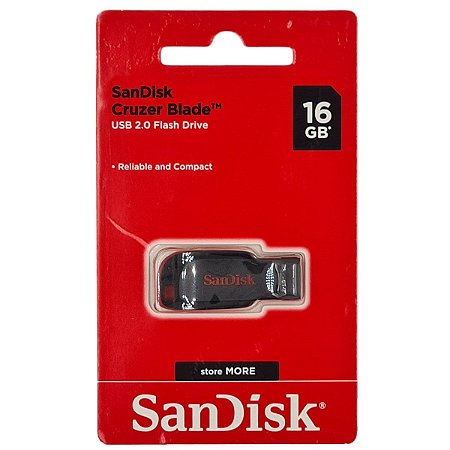 Pen Drive Cruzer Blade 16GB USB 2.0 B35 Sandisk