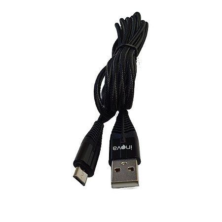 Cabo Carregador USB x Micro USB V8 1 metro 1m Inova