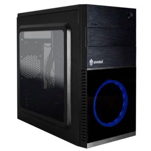 Gabinete para PC Gamer com Cooler LED Azul lateral acrilico EG804 EVOLUT