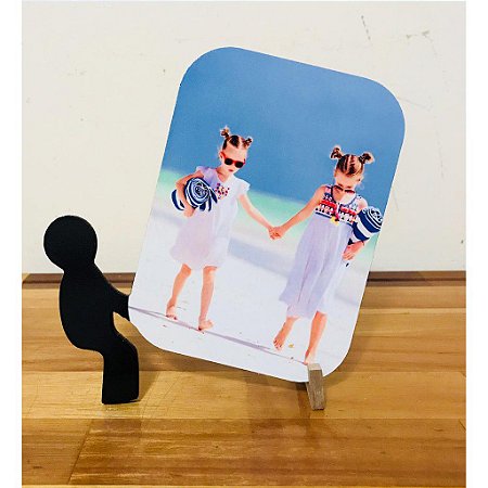 MDF sublimático porta retrato boneco