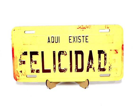 MDF Sublimático mini placa de carro