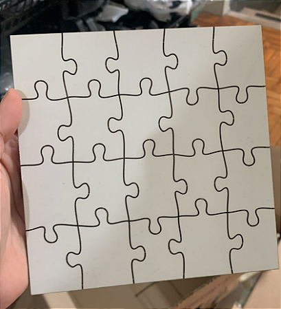 Quebra cabeça 20x20 cm 16 peças