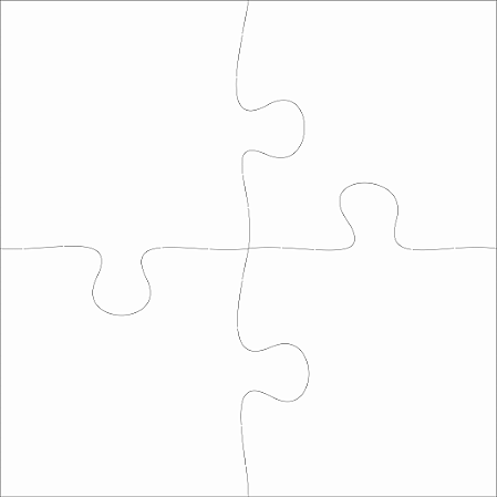 Quebra Cabeça 15x15 4 peças