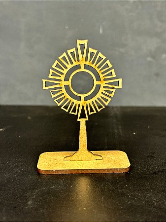 Ostensório em MDF para Pintura e Lembranças Religiosas