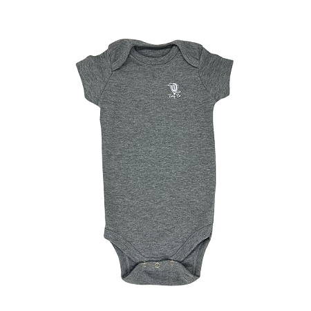 Body Bebe - Manga Curta - Cinza Claro