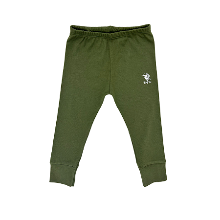Calça Bebê - 100% algodão - Verde Militar