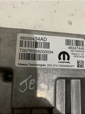 Módulo De Injeção Jeep Compass 68350434ad A2c76283505