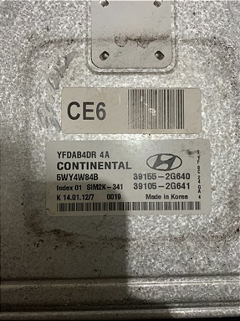 Módulo Injeção Hyundai Sonata 2.4 5wy4p40b 391552g640