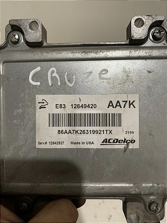 Modulo Injeção Ecu Cruze 1.8 16v 2011 A 2016 Aa7k