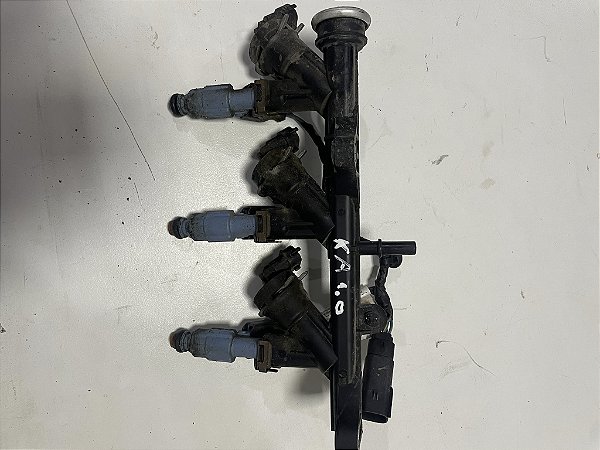 Flauta C/ Bicos Injetores Ford Ka 3cil 1.0 14/2021 Orig