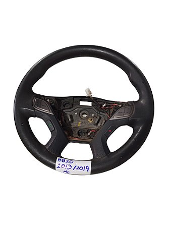 Volante Original Hb20 2013/2019 - Couro C/comandos - Preto