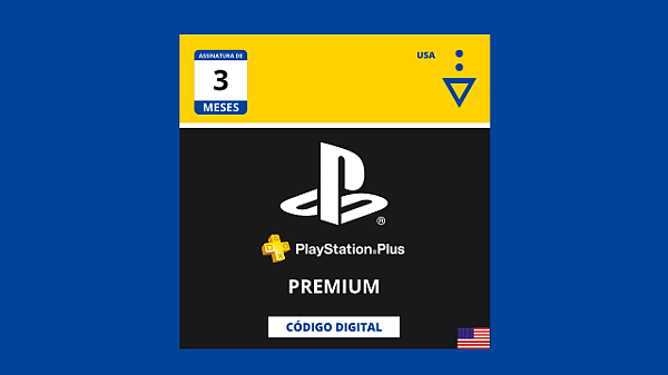 Gift Card Playstation Plus Premium 3 Meses Americana - Código Digital