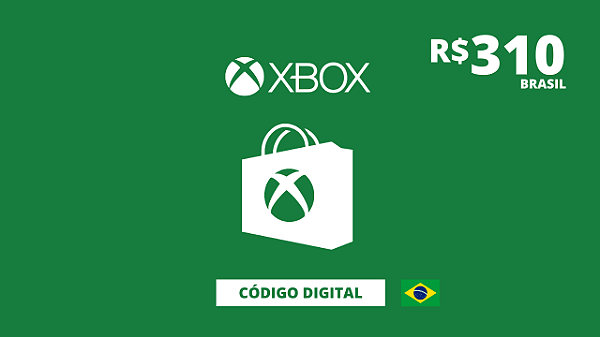 Cartão Presente Xbox 310 Reais Brasil - Código Digital - Playce - Games &  Gift Cards -