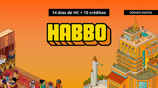 Habbo 14 Dias HC + 10 moedas - Código Digital