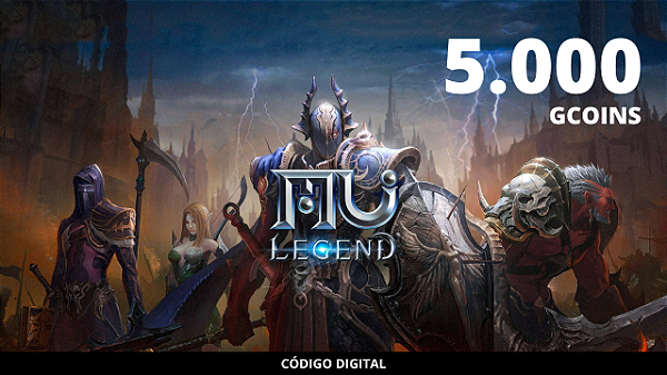 Cash Mu Legend 5.000 Gcoin - Código Digital