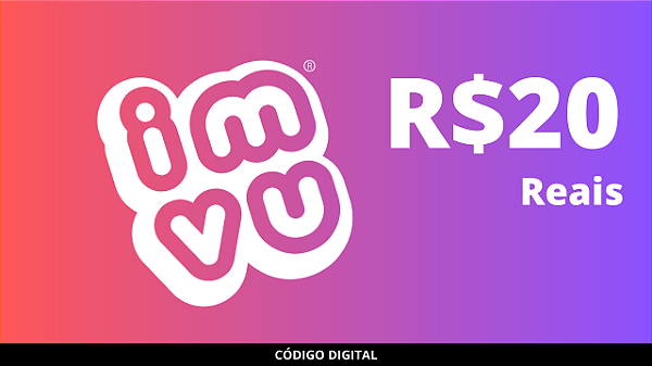 Comprar IMVU - Cartão Pré-Pago R$ 20 Reais