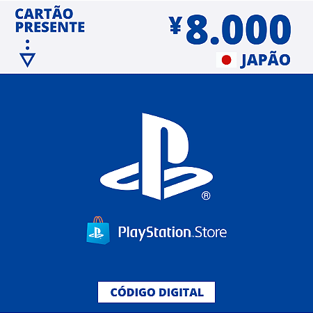 Gift Card Playstation Store 8.000 Yen Japão - Código Digital