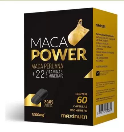 Maca Power 60 caps Maxinutri Maca Peruana + 22 Vitaminas
