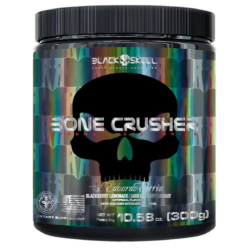 Bone Crusher Pré Treino Black Skull 300g