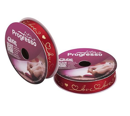 Fita cetim decorativa 15mm c/ 10 metros linha romantica progresso