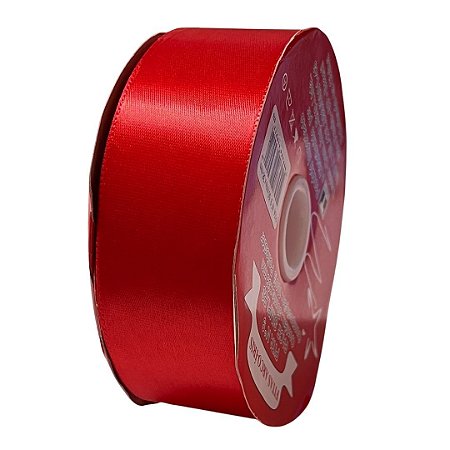 Fita poliéster 38mm Vermelho c/50 metros Trader