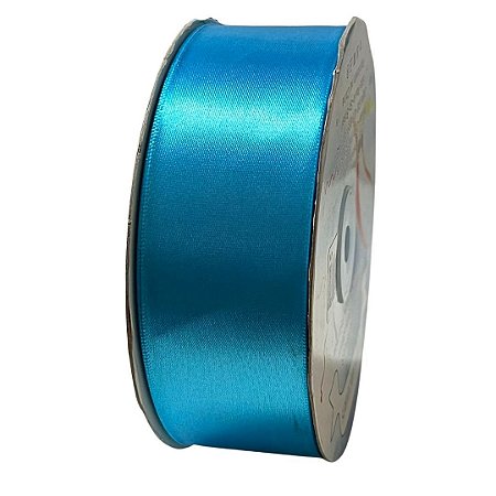 Fita poliéster 38mm Azul Turquesa c/50 metros Trader