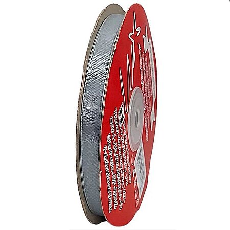 Fita poliéster 11mm Cinza Claro c/50 metros Trader
