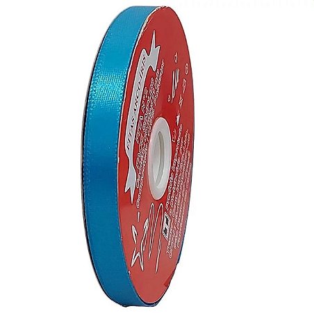 Fita poliéster 11mm Azul Turquesa c/50 metros Trader