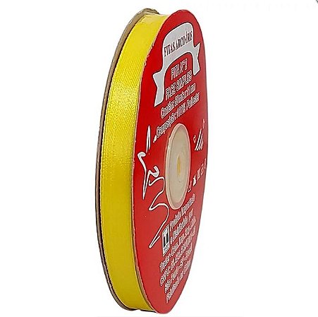 Fita poliéster 15mm Amarelo Canário c/50 metros Trader