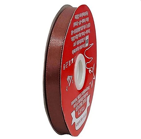 Fita poliéster 15mm Marrom c/50 metros Trader