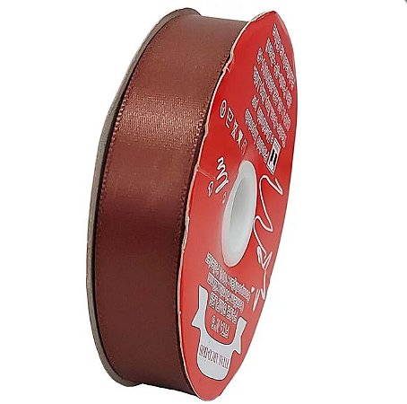Fita poliéster 22mm Marrom c/50 metros Trader