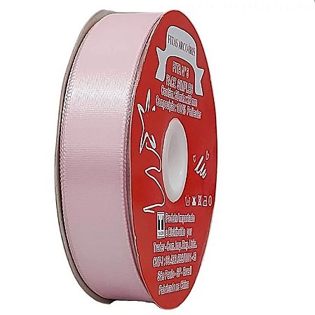 Fita poliéster 22mm Rosa BB c/50 metros Trader