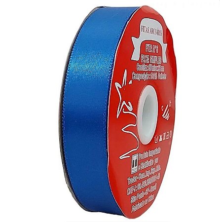 Fita poliéster 22mm Azul Royal c/50 metros Trader