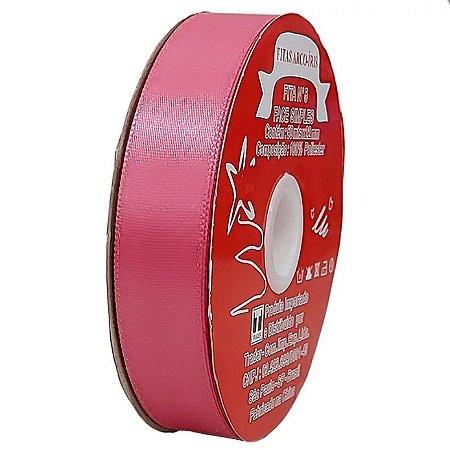 Fita poliéster 22mm Rosa Médio c/50 metros Trader