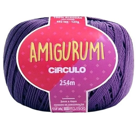 Linha Amigurumi Cor 6201 Tecno Com 254 Metros Círculo