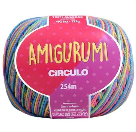 Linha Amigurumi Cor 9534 Unicórnio Com 254 Metros Círculo