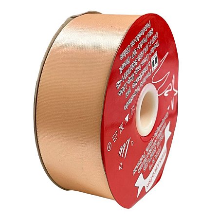Fita poliéster 38mm Salmão c/50 metros Trader