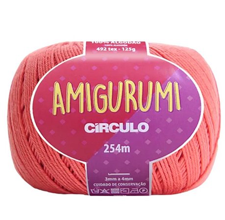 Linha Amigurumi Cor 4093 Tafetá Com 254 Metros Círculo