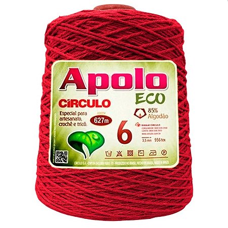 Barbante Apolo eco 6 Com 610 Metros COR 3581 Círculo