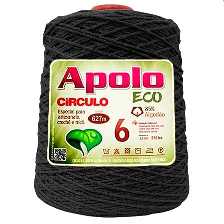Barbante Apolo eco 6 Com 610 Metros COR 8990 Círculo