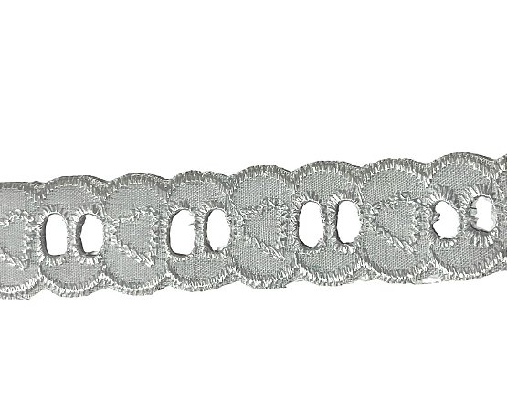 Passa fita 25mm Coração COR- Branco c/13.70 metros Kaftor