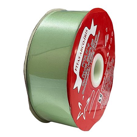 Fita poliéster 38mm Verde Agua c/50 metros Trader