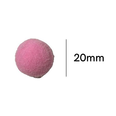 Pompom 2 cm Rosa Bebe com 50 unidades NYBC