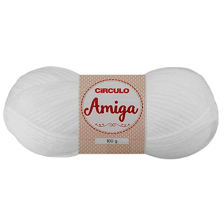 Fio Amiga 100 Gramas Cor 10 Branco Com 133 metros Círculo