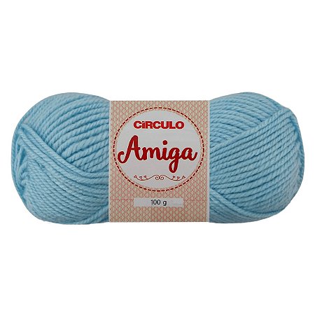 Fio Amiga 100 Gramas Cor 2253 Azul Candy Com 133 metros Círculo
