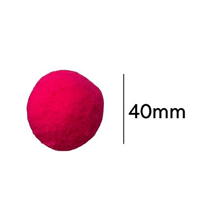 Pompom 4 cm Pink com 10 unidades NYBC