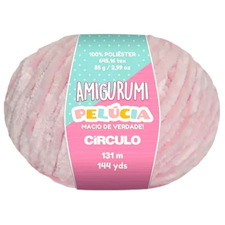 Linha Amigurumi Pelucia COR 3077 C/ 131 Metros Círculo