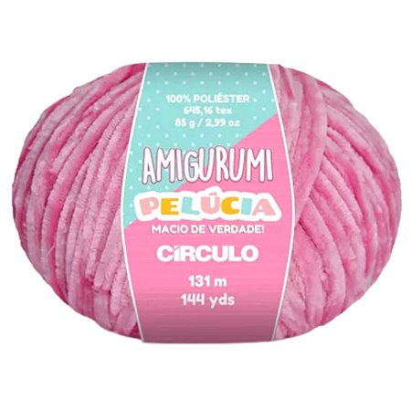 Linha Amigurumi Pelucia COR 3182 C/ 131 Metros Círculo