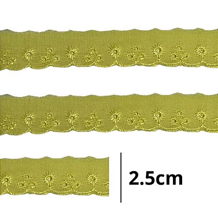 Bordado Ingles 2.5cm COR 107 CTL-61 c/ 13.7 metros NYBC